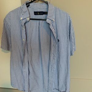 Men’s plaid Ralph Lauren sear sucker button down